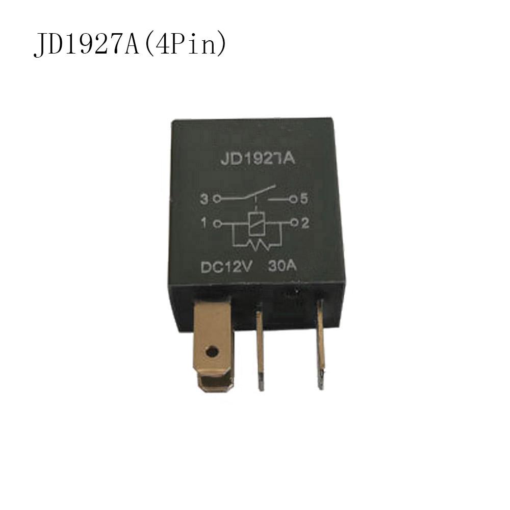 1PCS Automotive Relay JD1926A 5 Pin JD1927A 4 Pin Relay 12V Oil Pump Light Fog Lamp Relay