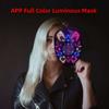 APP Display Full Color Bluetooth Luminous Mask Halloween Party Dance Bar LED Face Changing Prop