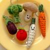 Elegant Table Veggie Friends Keyring 13 Types Keychain Handmade Doll