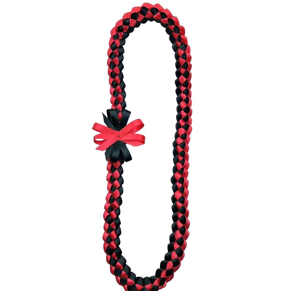 Double Sided Graduation Ribbon Necklace Intricate Weave Honor Rope Handmade Ribbon Garlands Delicate Woven Neckchain