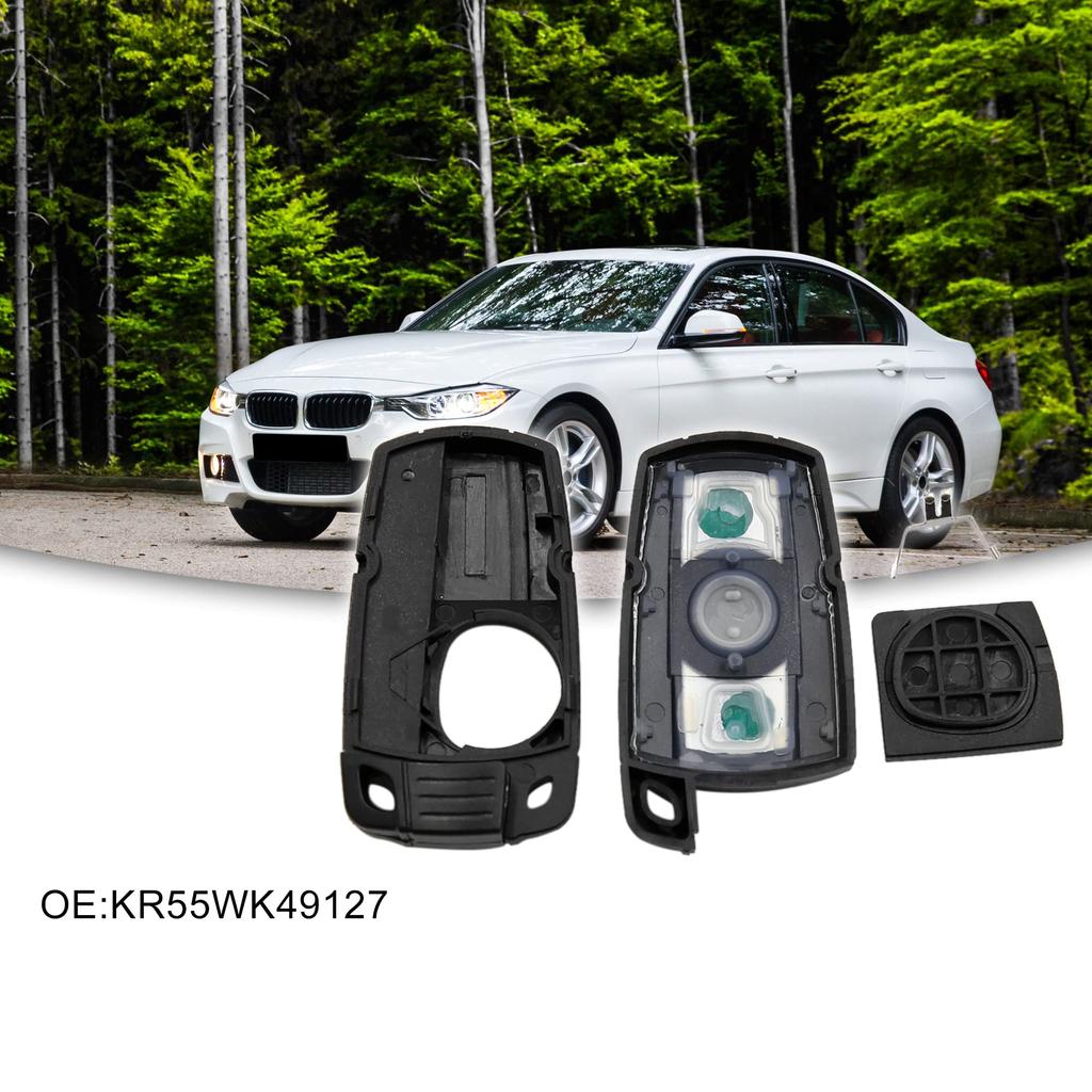 ACROPIX Schlüsselloser Einstieg Gehäuse Schlüsselanhänger Schale Abdeckung Ersatz für BMW 328i Schwarz 1 Stück