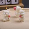 Cute 3D Bear Silicone Candle Mold DIY Plaster Ornament Confession Love Aromatherapy Soap Resin Chocolate Mould Home Decor