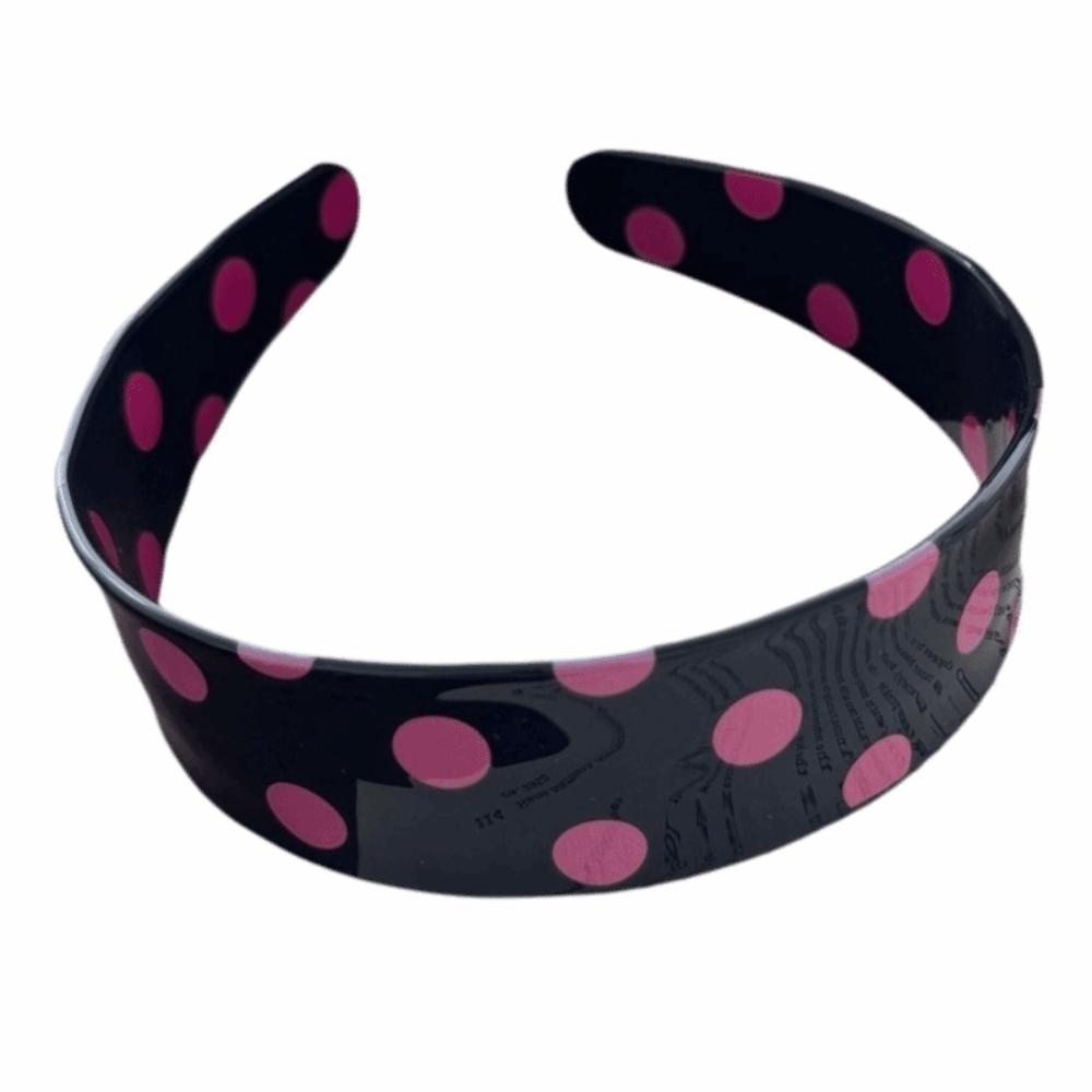 Retro Acetate Plate Headband Sweet Headwear Korean Style Polka Dot Hair Hoop Commute