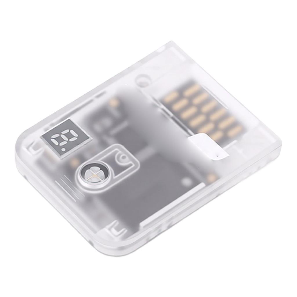 128MB Speicherkarte Passend für Wii RVL 001 Spielkonsole Gaming-Speicherkarte mit LED-Digitalanzeige Transparent