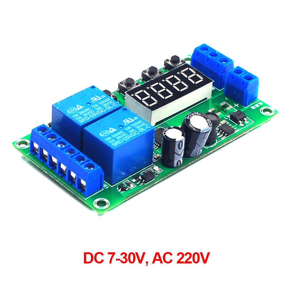 Relay Trigger Delay Board Module DIY YF-7 Multifunctional Dual-Channel Delay Relay Module Pulse Trigger Cycle Timer