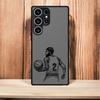 Cartoon Basketball Star Sports Case for Samsung Galaxy S23 Ultra S20 S24 S25 S21 FE S10 S21 5G S9 Plus S22 Plus Black Edge Shell