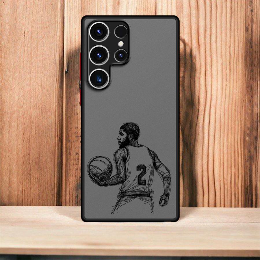Cartoon Basketball Star Sports Case for Samsung Galaxy S23 Ultra S20 S24 S25 S21 FE S10 S21 5G S9 Plus S22 Plus Black Edge Shell