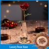 Rosa de Cristal Romântica para o Dia dos Namorados, Aniversário, Casamento, Sala de Estar ou Presente