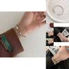 Retro Design Love Letter Bracelet For Women Copper Geometric Fashion Accessory