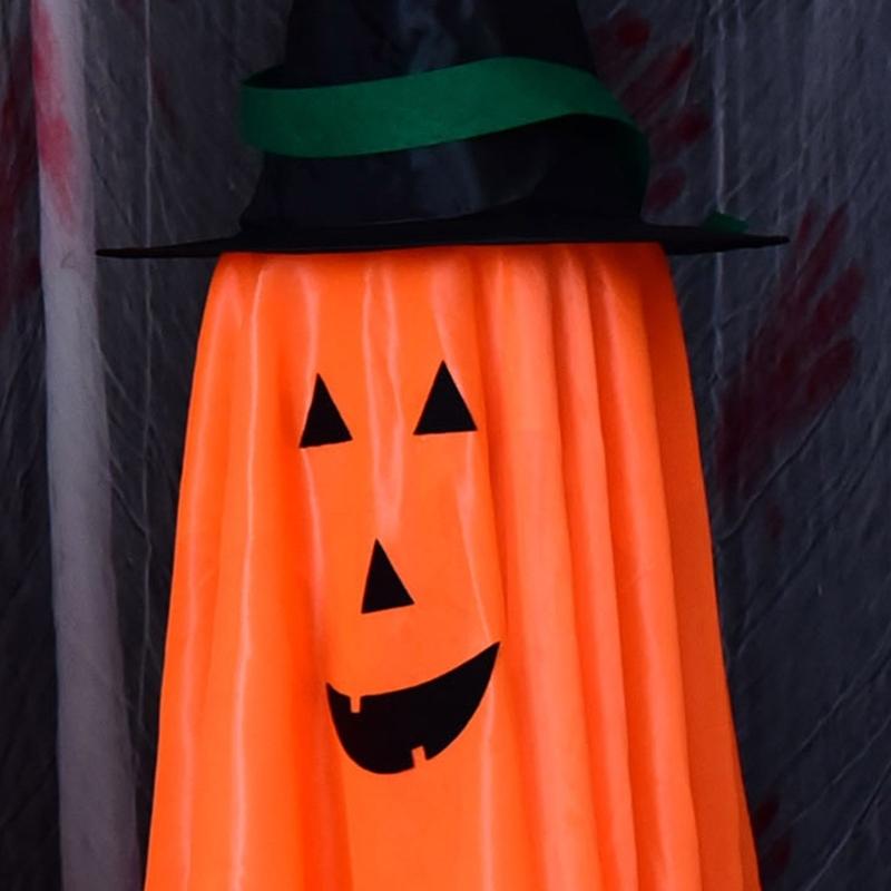 Set of 3 Festives Halloween Pumpkin Hangings for Door Colorful Window and Wall Festives Decoration Practical Party Props