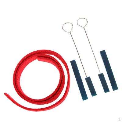 5-teiliges professionelles Piano-Tuning-Dämpfer-Set, Temperament-Streifen, 4 Dämpfer-Werkzeuge