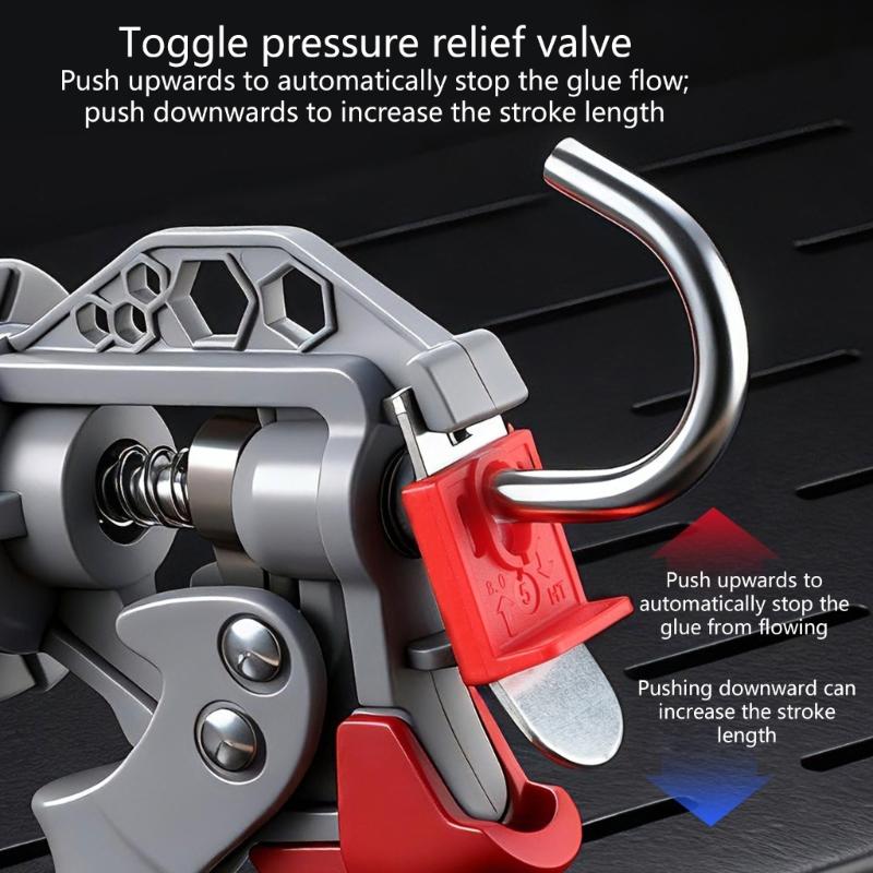 Professional Caulking Applicator Featuring Automatic Cut Off Mechanism Labor Saving Function Compatibility with Round Bagged Adhesives Strong Build