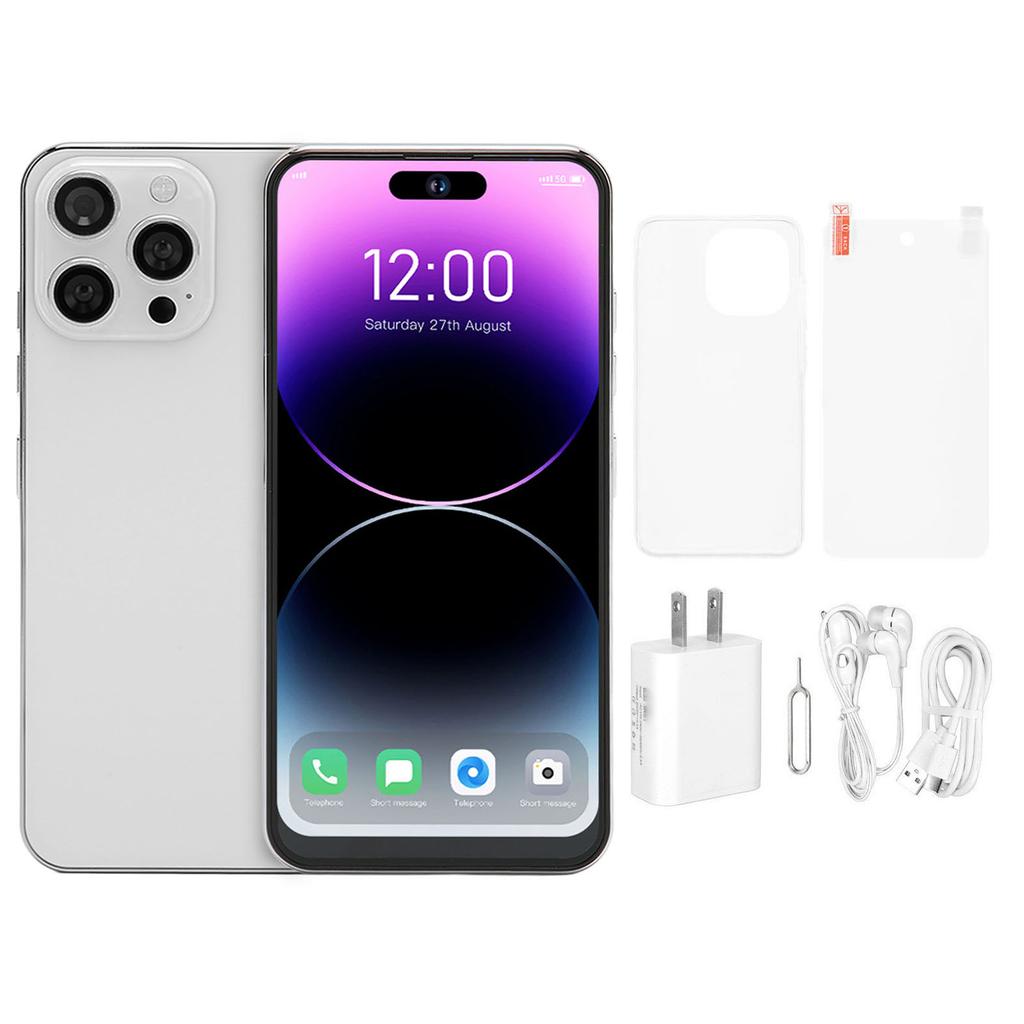6.6in Unlocked Cell Phone 5G WiFi 4GB RAM 64GB ROM 8MP 24MP Camera Quad Core Smartphone for Android 10.0