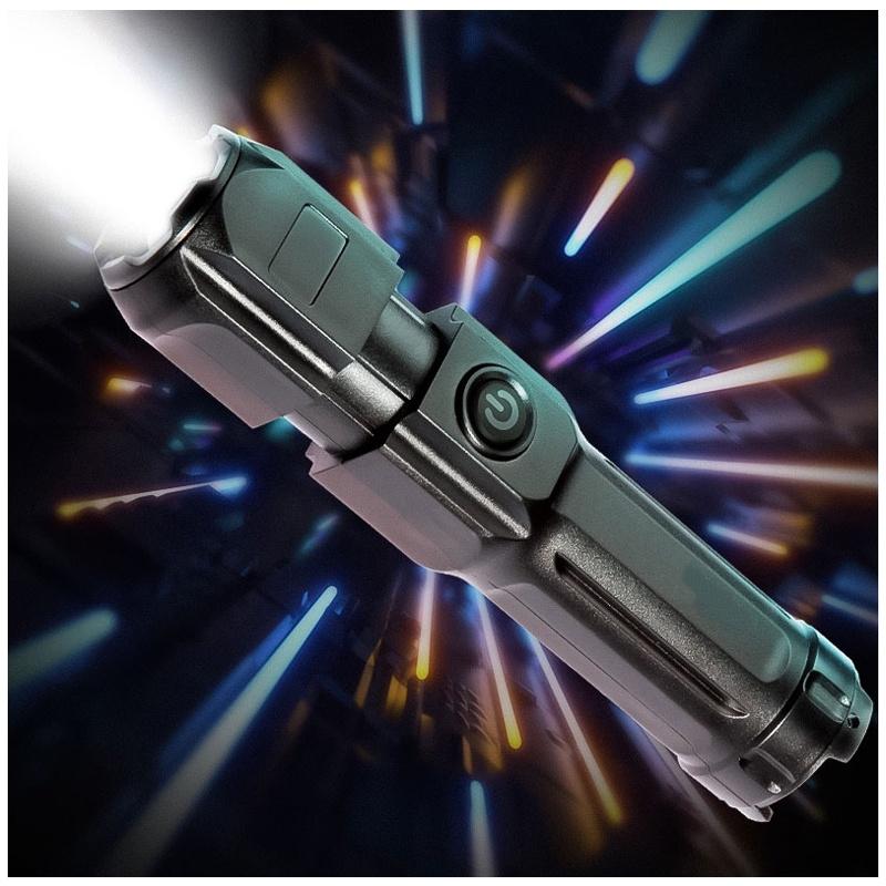 Outdoor Handheld Flashlight Small Strong Light Portable Outdoor Rechargeable Super Bright Work Light