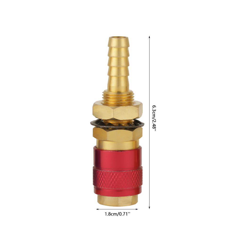3pcs 8mm Water Cooled & Gas Adapter Quick Connector Fitting For TIG Welding Torch