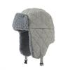 Autumn and Winter Hats for Women  Big Head Circumference Thickened Warm Windproof Lei Feng Hat Fashionable and Versatile Ear Protection Hat