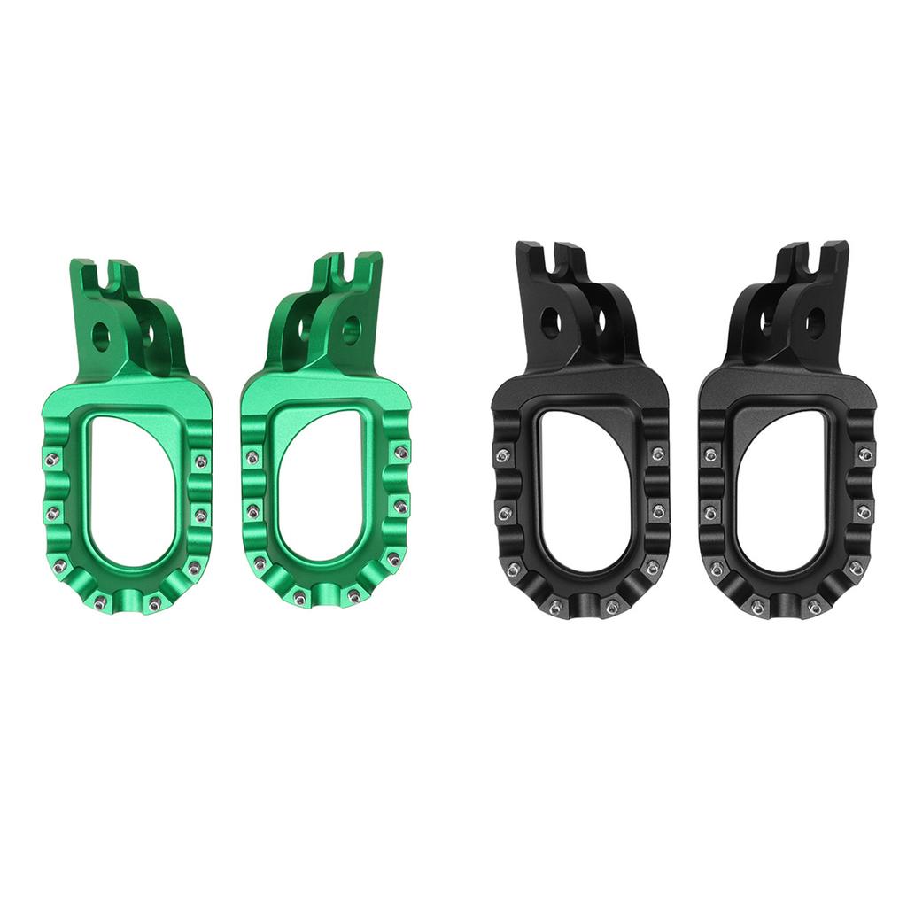 Professional Studded Foot Pedals Footrest for Motorcycle Offroads Dirt Bike Enhanced Grip and Control Lightweight 1 Pair