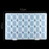 28 Slots Nail Art Storage Box Plastic Transparent Display Case Organizer Holder
