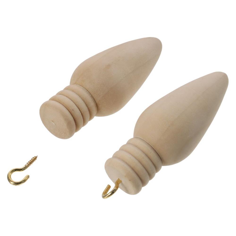 Wooden Christmas Light Bulb Wooden Home Diy  Small Mushroom Bell Pendant  Wooden Jewelry