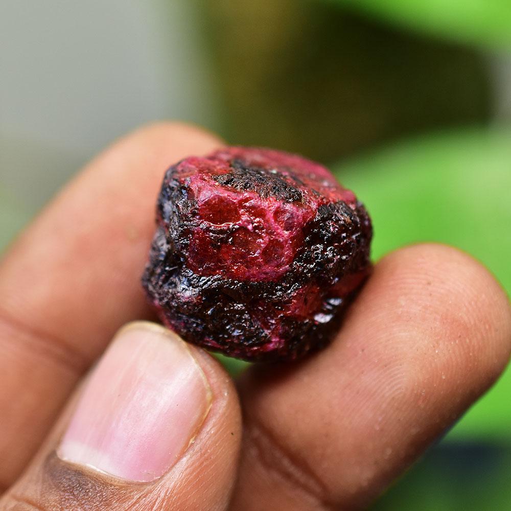 Natural Red Ruby Loose Gemstone Exclusive 67.10 ct Uncut Rough for Lapidary and Gem Collections