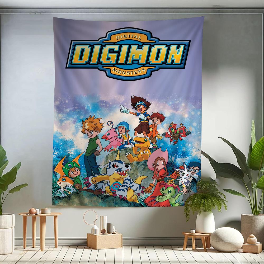 Digimon cartoon  Colorful Tapestry Wall Hanging Bohemian Wall Tapestries Mandala Wall Hanging Sheets