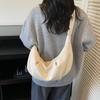Vintage Soft PU Leather Shoulder Bag Women Large Capacity Crescent Hobo Bag Wide Strap Sling Bag for Work Travel and Casual Outings
