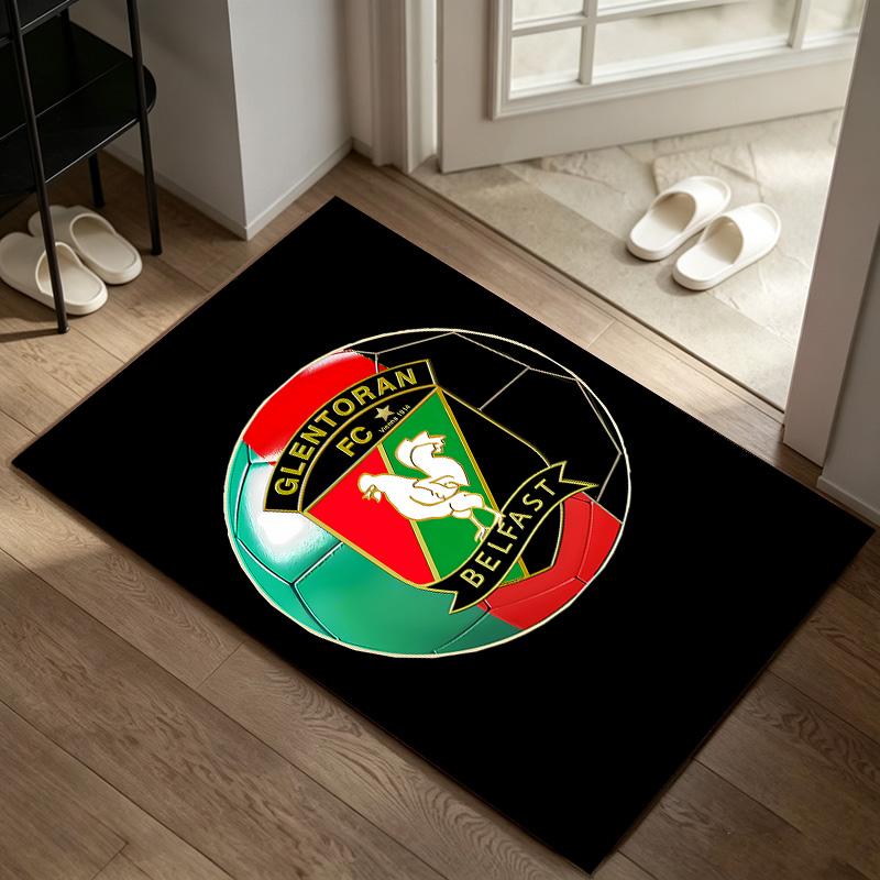 Glentoran FC Ein Teppich geeignet für Bürostuhlbereiche Wohnzimmer und Computertische perfekt für Home-Office und ein ideales Weihnachtsgeschenk