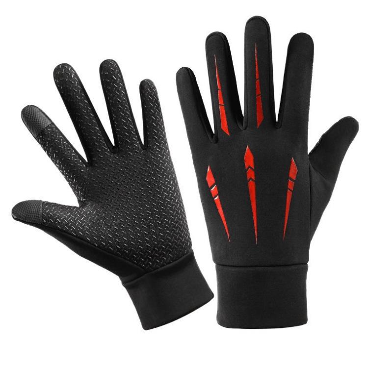 Unisex Touchscreen Winter Gloves: Warm, Non-Slip, Full Finger, Ideal for Outdoor Sports and Fishing.