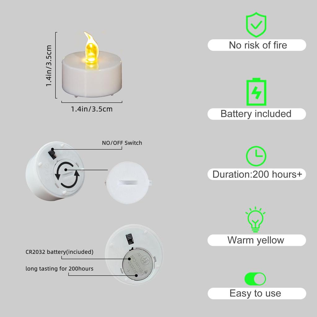 Lumânări electronice LED - Cerere în căsătorie romantică și lumânări decorative tip pastilă cu simulare