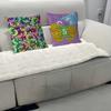 Cartoon Currency Pillow Case Removable Washable Cushion Cover – All-Season Soft Linen