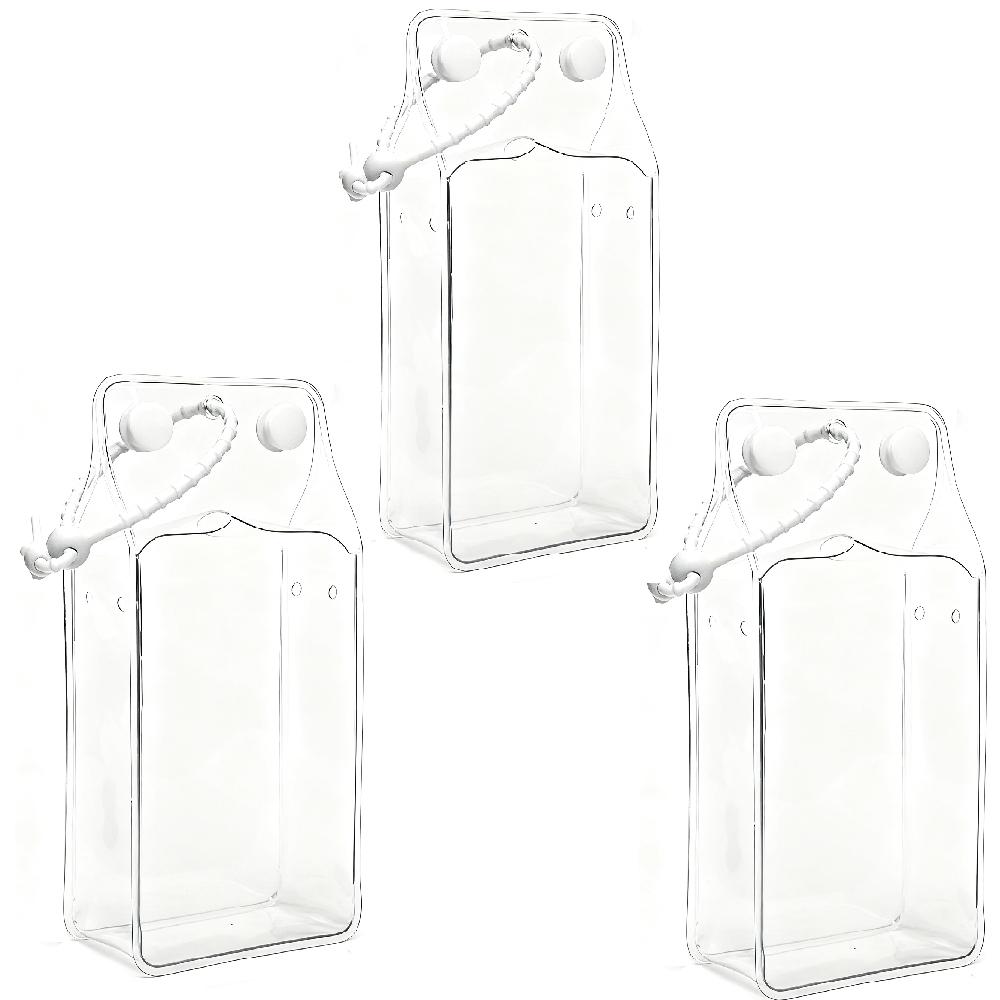 3/1Pcs Transparent Protective Case And Bag For Labubu 4.0 Pin Of Love Series Doll Dust Cover Storage Box Display Bag Accessories