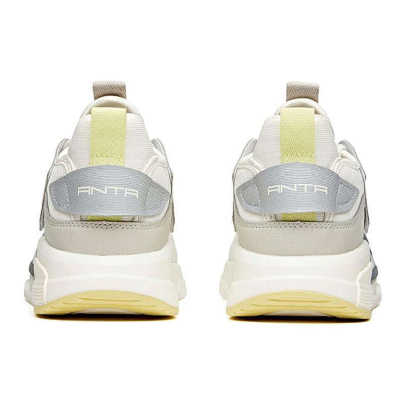 Anta Low-Top Running Shoes Women's White Gray Sneakers
