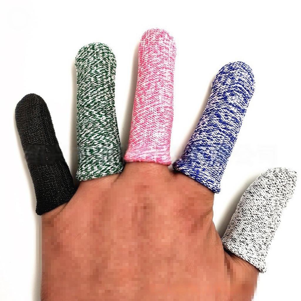 Pack Of 10 Cut Resistant Finger Cots For Kitchen Garden And Sculpture Protection With Breathable And Reusable Design