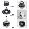 RV24YN20S B202 2K Potentiometer 2000 Ohm Single Turn Rotary Film Carbon Potentometers Wtih 2pcs A03 Knob and 2pcs Dials (Pack of 6Pcs)