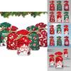 Christmas Gift Bag With Drawstring Ribbon Santa Print For Holiday Packaging