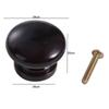 Rust-Resistant Walnut Wood Cabinet Knobs Polished Finish Drawer Pulls Handles  Cupboard