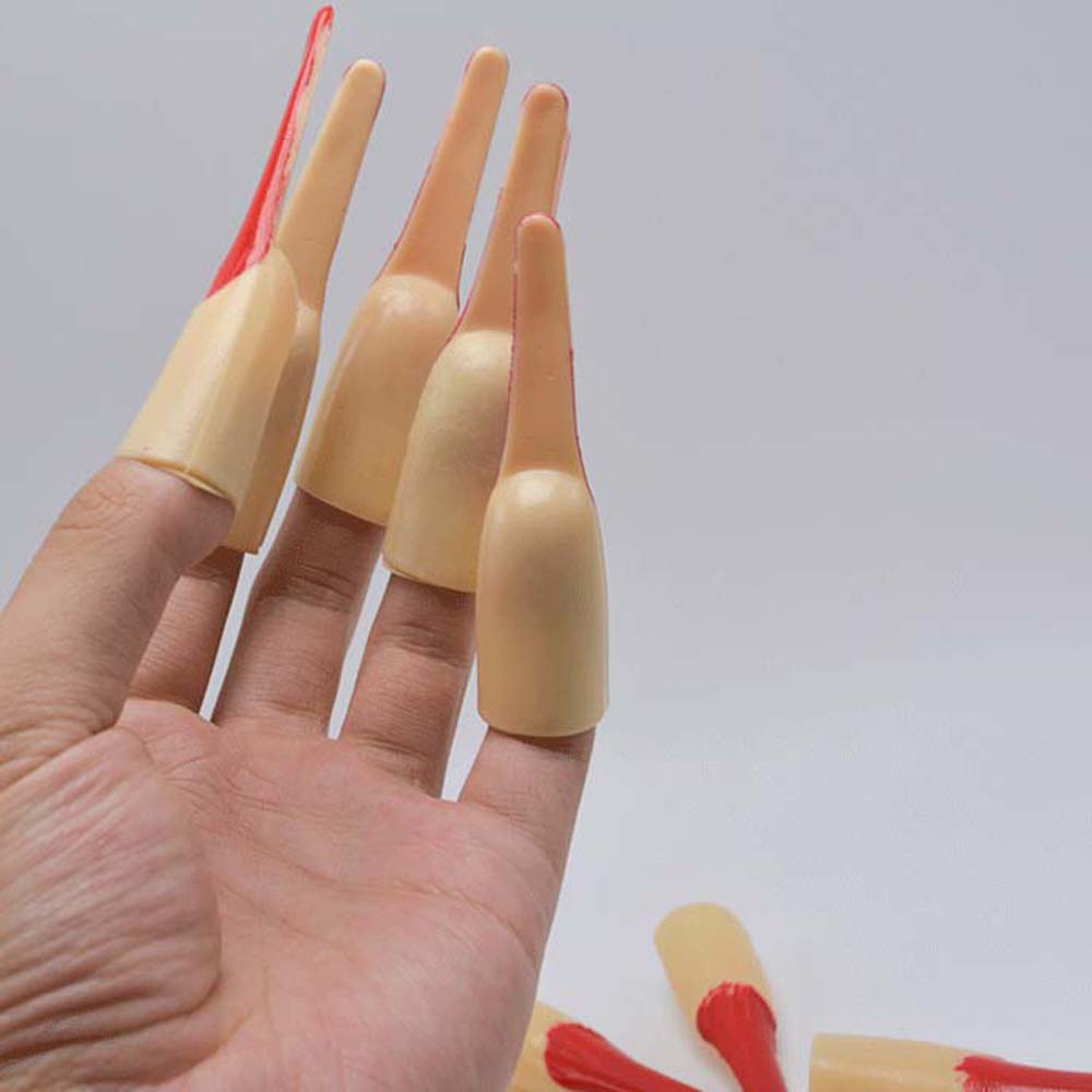 Scary Halloween Fake Fingers Ghost Ghost Claw Prop Halloween Prop Zombie Witch Finger Set  Dress-up