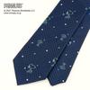Tie and Tie Bar Set PN914458 Navy 002 SNOOPY Branded Tie Gift [Peanuts] Tie, Pin,