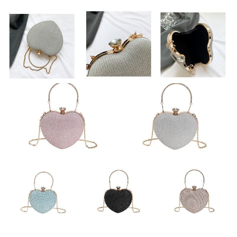 Trendy And Stylish Small Bag With Unique Lock Buckle 2023 Summer Fashion Chain Shoulder Crossbody Bag Gold Silver Pink Blue)