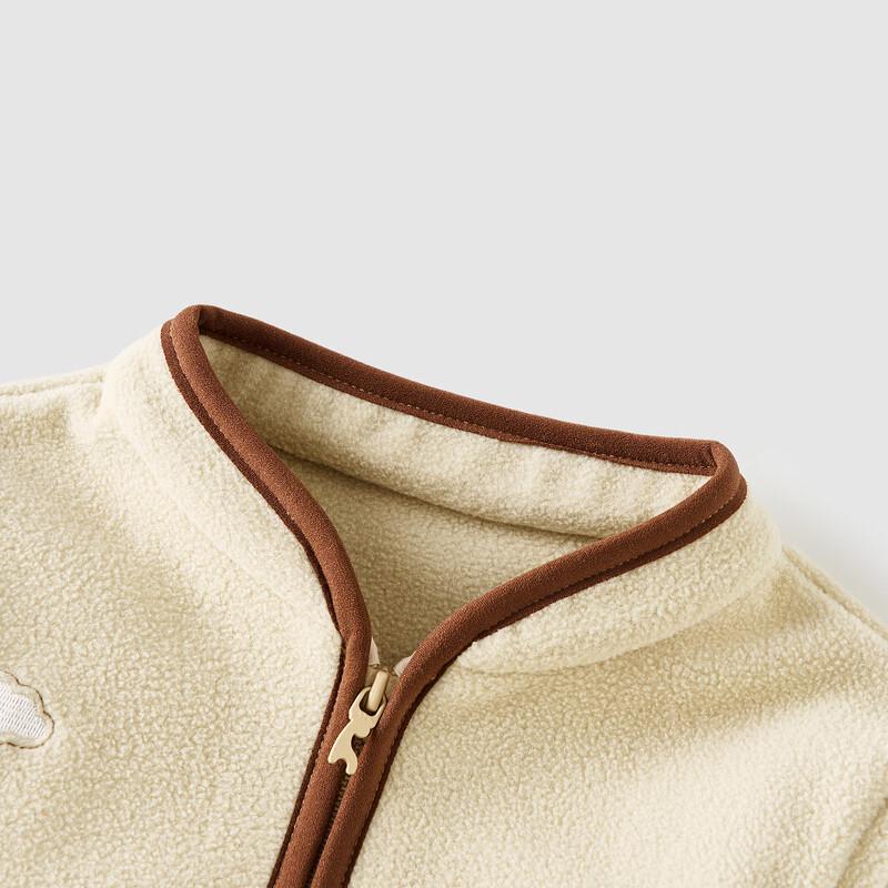 

TONGTAI Baby Boy s Stand Collar Fleece Jacket 120cm