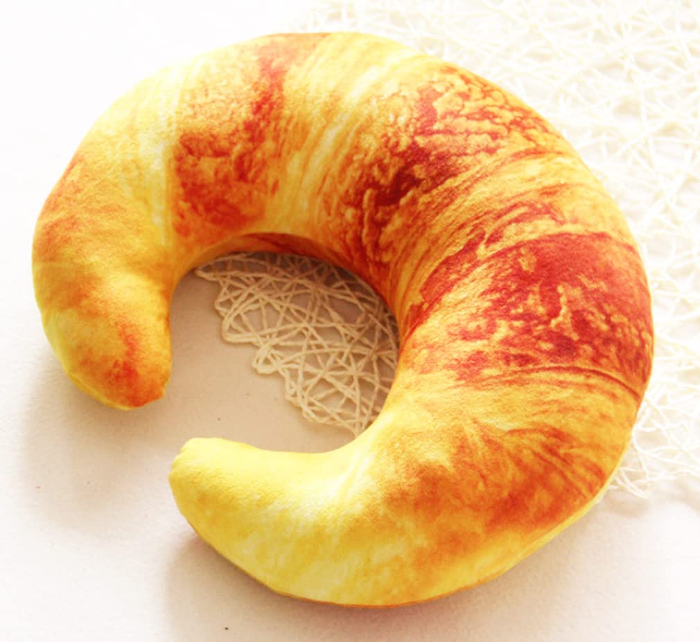 

Croissant Cushion Neck Pillow Body Pillow Funny Pillow Travel Nap Food Plush Toy Fun Item Event Party Gift