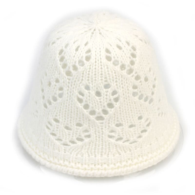 

Универсальная химия Панама вязаная Heart White FREE