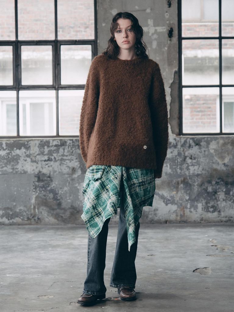 ASIF CALIE Alpaca Round Knit Brown