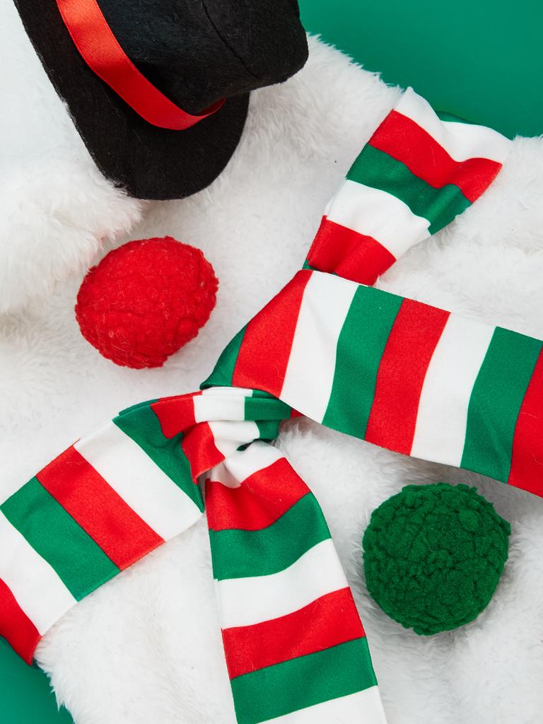 Weihnachts-Cosplay Hunde Schneemann Hoodies mit Schal Mütze Sweatshirts für Hund Katze Weiche und dehnbare Shirts Weihnachts-Hunde-Pyjama Kostüm