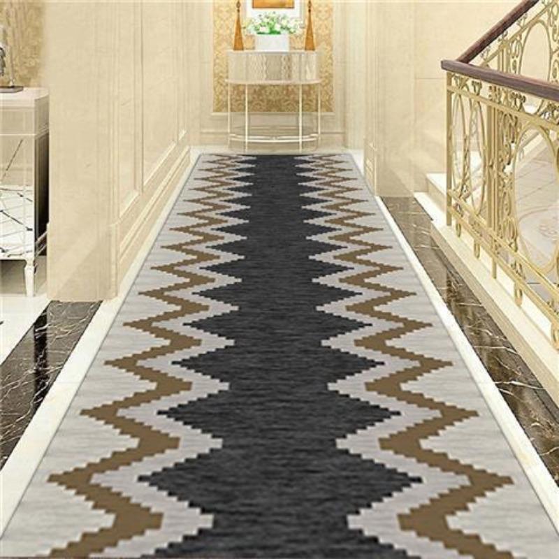 Moderne Geometrische Lange Flur Teppiche Wohnzimmer Schlafzimmer Teppiche Treppenhaus Flur Dekor Korridor Gang Party Hochzeit Gastfamilie