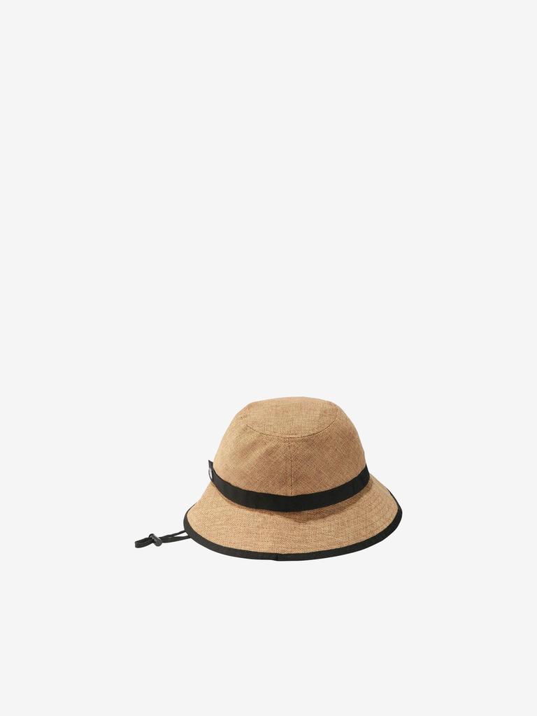 North Kids Hike Size M [The Face] Hat, Unisex, Straw, Quick-Drying, Beige,