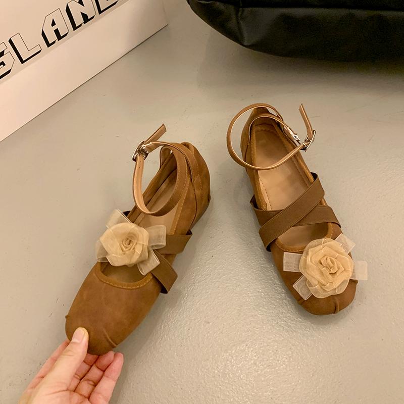 Fashion French Style Cheongsam Inner Heightening Chinese Mary Jane Women's Shoes Autumn Skirt Gentle Fairy Shoes French Evening Single