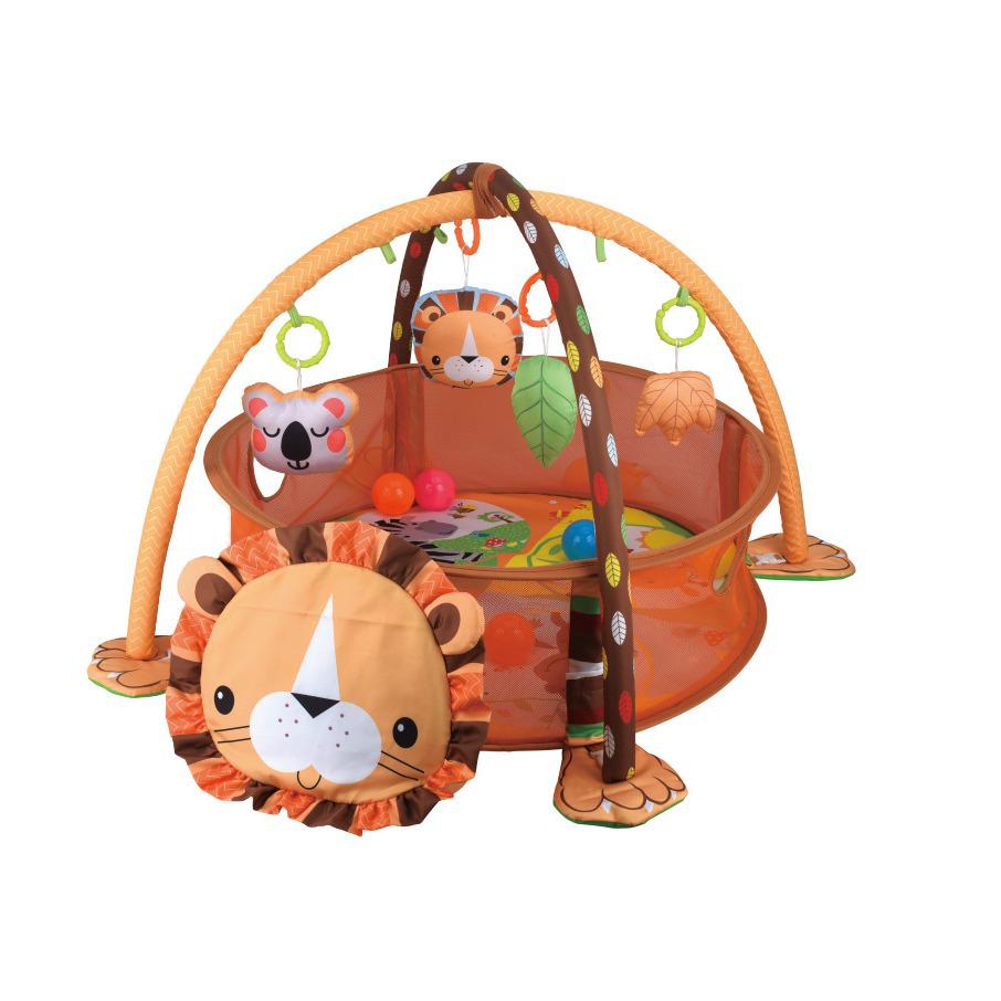 Multifunctional Baby Ocean Ball Play Mat with Gym Rack and Fence