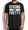 Fitness Workout Tee, Strong And Pretty Shirt,Strong and Brave Gym T-Shirt