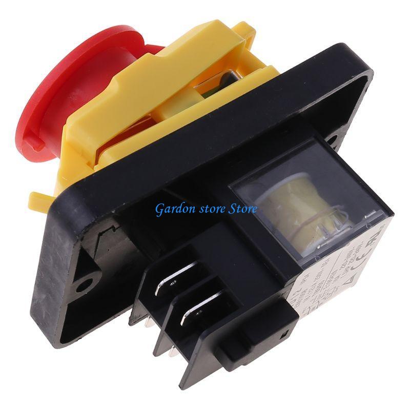B0KB KJD12 250V 4Pin Waterproof Start Stop No Release Pushbutton Switch
